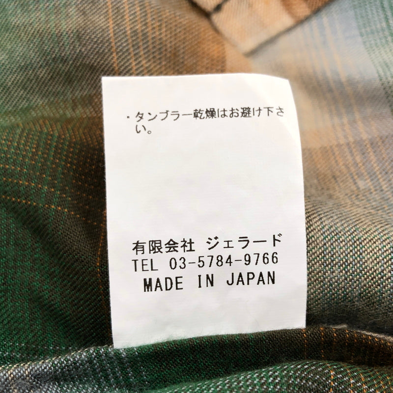 【中古品】【メンズ】 JELADO ジェラード STARRY GATE RAYON OMBRE L/S SHIRT スターリーゲート レーヨン オンブレ 長袖シャツ カジュアルシャツ トップス 145-260730-hn-06-fur サイズ：L カラー：グリーン/ブラウン系 万代Net店