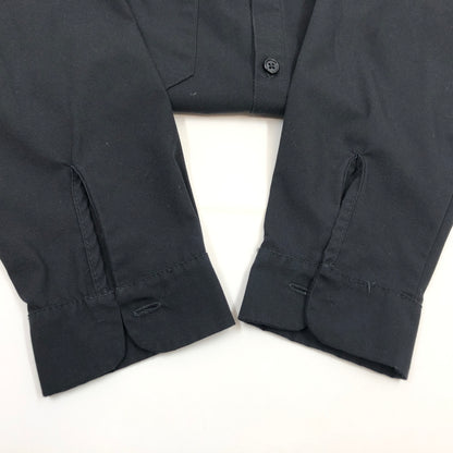 【現状渡し品】【メンズ】 LANGLITZ LEATHERS ラングリッツレザーズ LS POCKET SHIRT ポケット付き 長袖シャツ カジュアルシャツ トップス 145-261024-hn-05-fur サイズ：S カラー：ブラック 万代Net店