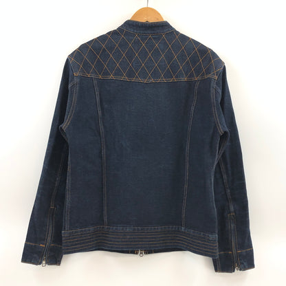 【中古品】【メンズ】 KOJIMA GENES 児島ジーンズ SINGLE RIDERS DENIM JACKET シングル ライダース デニムジャケット アウター 145-260730-hn-07-fur サイズ：XL カラー：インディゴ 万代Net店