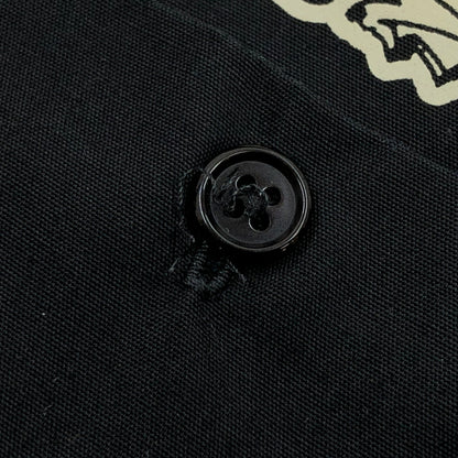 【現状渡し品】【メンズ】 LANGLITZ LEATHERS ラングリッツレザーズ LS POCKET SHIRT ポケット付き 長袖シャツ カジュアルシャツ トップス 145-261024-hn-05-fur サイズ：S カラー：ブラック 万代Net店