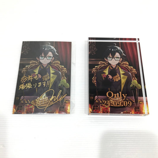 【中古美品】 ドズル社 おんりー 2024生誕グッズ アクリルブロック・ポストカードセット 045-260512-ti-13-tag 万代Net店