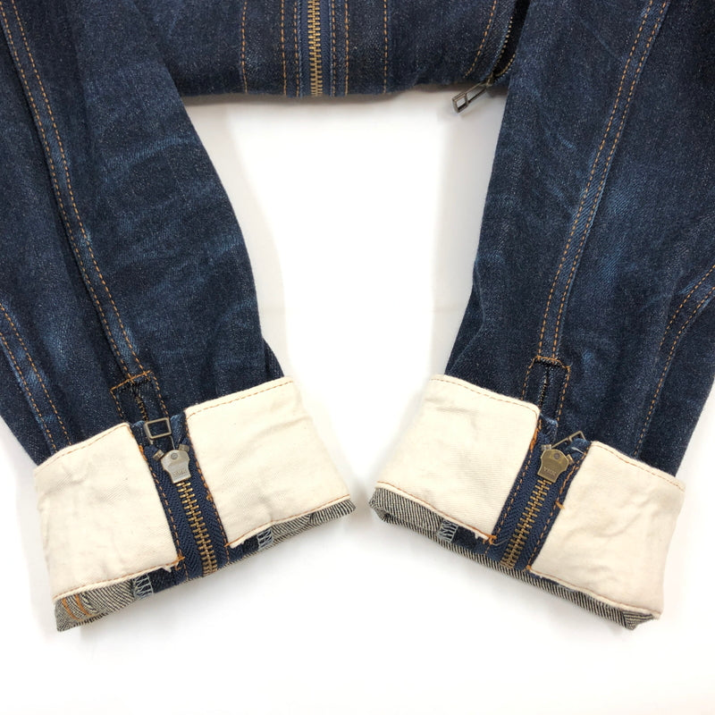 【中古品】【メンズ】 KOJIMA GENES 児島ジーンズ SINGLE RIDERS DENIM JACKET シングル ライダース デニムジャケット アウター 145-260730-hn-07-fur サイズ：XL カラー：インディゴ 万代Net店