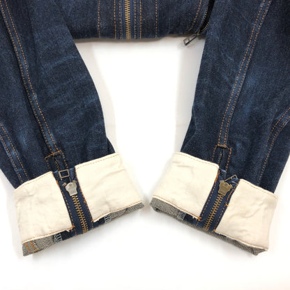 【中古品】【メンズ】 KOJIMA GENES 児島ジーンズ SINGLE RIDERS DENIM JACKET シングル ライダース デニムジャケット アウター 145-260730-hn-07-fur サイズ：XL カラー：インディゴ 万代Net店