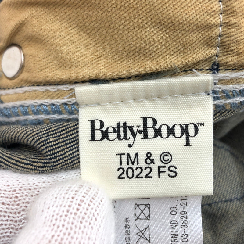 【中古品】【メンズ】 THE BRAVE MAN ブレイブマン × BETTY BOOP ベティブープ STRETCH JEANS ストレッチジーンズ 刺繡 デニムパンツ ボトムス 156-261024-hn-06-fur サイズ：34 カラー：インディゴ 万代Net店