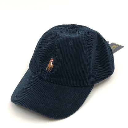 【中古品】【メンズ/レディース】 POLO RALPH LAUREN ポロラルフローレン PONY EMBROIDERY CORDUROY BB CAP ポニーエンブロイダリー コーデュロイ ベースボールキャップ 帽子 185-260730-hn-09-fur サイズ：ONE SIZE カラー：ネイビー 万代Net店