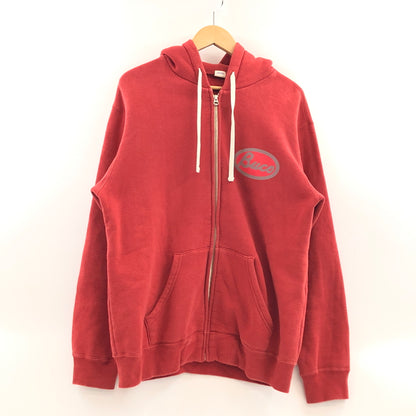 【中古品】【メンズ】 BUCO ブコ PRINT FULL ZIP PARKER プリントフルジップパーカー スウェット 長袖 トップス 145-261024-hn-07-fur サイズ：L カラー：レッド 万代Net店