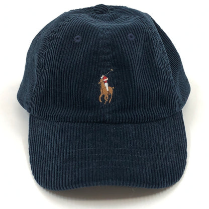 【中古品】【メンズ/レディース】 POLO RALPH LAUREN ポロラルフローレン PONY EMBROIDERY CORDUROY BB CAP ポニーエンブロイダリー コーデュロイ ベースボールキャップ 帽子 185-260730-hn-09-fur サイズ：ONE SIZE カラー：ネイビー 万代Net店
