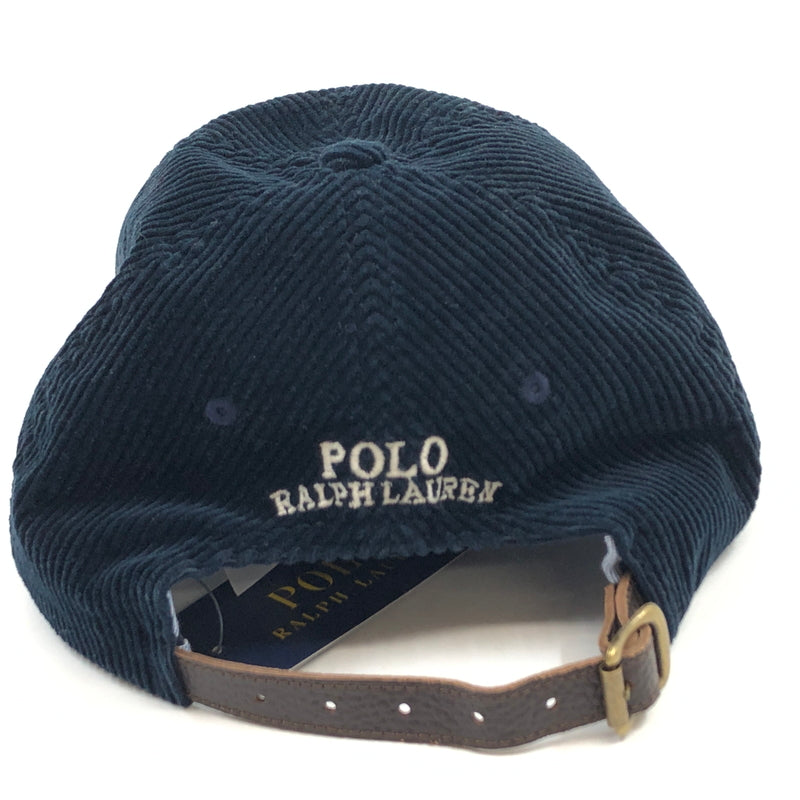【中古品】【メンズ/レディース】 POLO RALPH LAUREN ポロラルフローレン PONY EMBROIDERY CORDUROY BB CAP ポニーエンブロイダリー コーデュロイ ベースボールキャップ 帽子 185-260730-hn-09-fur サイズ：ONE SIZE カラー：ネイビー 万代Net店