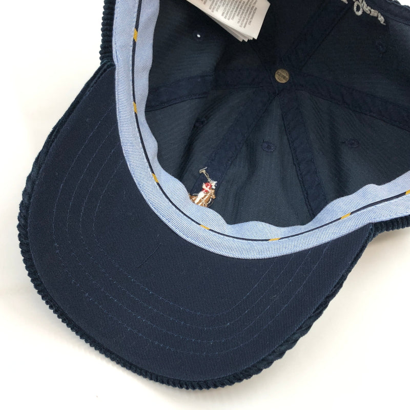【中古品】【メンズ/レディース】 POLO RALPH LAUREN ポロラルフローレン PONY EMBROIDERY CORDUROY BB CAP ポニーエンブロイダリー コーデュロイ ベースボールキャップ 帽子 185-260730-hn-09-fur サイズ：ONE SIZE カラー：ネイビー 万代Net店