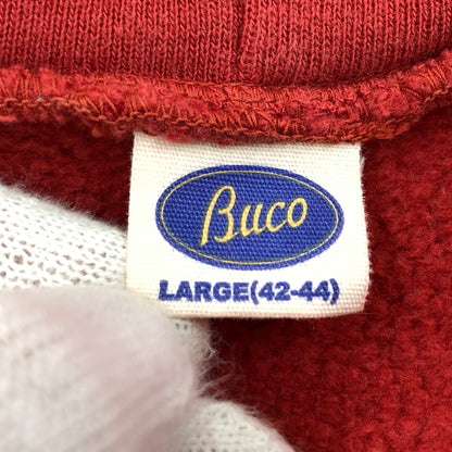 【中古品】【メンズ】 BUCO ブコ PRINT FULL ZIP PARKER プリントフルジップパーカー スウェット 長袖 トップス 145-261024-hn-07-fur サイズ：L カラー：レッド 万代Net店