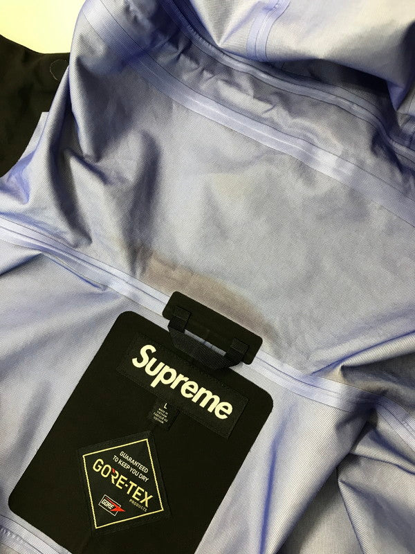 【中古品】【メンズ】 Supreme シュプリーム 24SS GORE-TEX TAPED SEAM SHELL JACKET 24春夏 ゴアテックス テープドシーム シェルジャケット ライトアウター 149-251107-rt-05-tag サイズ：L カラー：ブラック 万代Net店