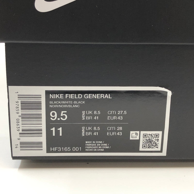 【中古美品】【メンズ】 NIKE ナイキ FIELD GENERAL ″REF″ HF3165-001 フィールドジェネラル REF スニーカー シューズ 靴 160-250906-hn-03-fur サイズ：27.5cm US 9.5 カラー：ブラック/ホワイト 万代Net店