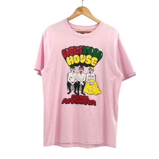 【現状渡し品】【メンズ】 PUNK DRUNKERS パンクドランカーズ × へきトラハウス 半袖Tシャツ トップス 142-251204-hn-08-fur サイズ：L カラー：ピンク 万代Net店