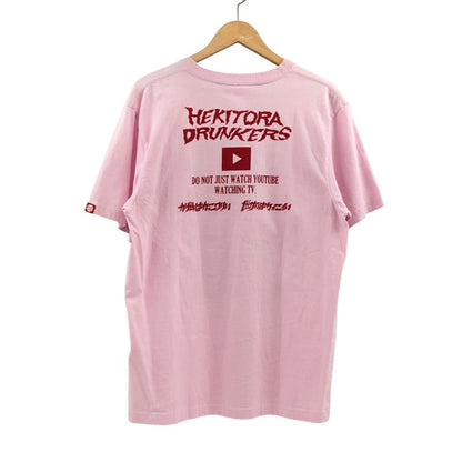 【現状渡し品】【メンズ】 PUNK DRUNKERS パンクドランカーズ × へきトラハウス 半袖Tシャツ トップス 142-251204-hn-08-fur サイズ：L カラー：ピンク 万代Net店