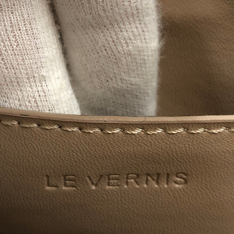 【中古品】【レディース】 LE VERNIS ル・ベルニ テトラバッグ ハンドバッグ レザー カバン 188-250907-hn-01-fur カラー：ベージュ 万代Net店