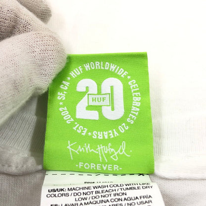 【中古品】【メンズ】 HUF ハフ CHAMPIONS S/S TEE TS01813 20周年記念 チャンピオンズ 半袖Tシャツ トップス 142-260513-hn-02-fur サイズ：XL カラー：ホワイト 万代Net店