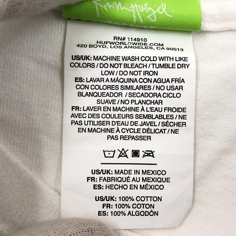 【中古品】【メンズ】 HUF ハフ CHAMPIONS S/S TEE TS01813 20周年記念 チャンピオンズ 半袖Tシャツ トップス 142-260513-hn-02-fur サイズ：XL カラー：ホワイト 万代Net店