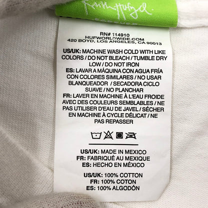 【中古品】【メンズ】 HUF ハフ CHAMPIONS S/S TEE TS01813 20周年記念 チャンピオンズ 半袖Tシャツ トップス 142-260513-hn-02-fur サイズ：XL カラー：ホワイト 万代Net店
