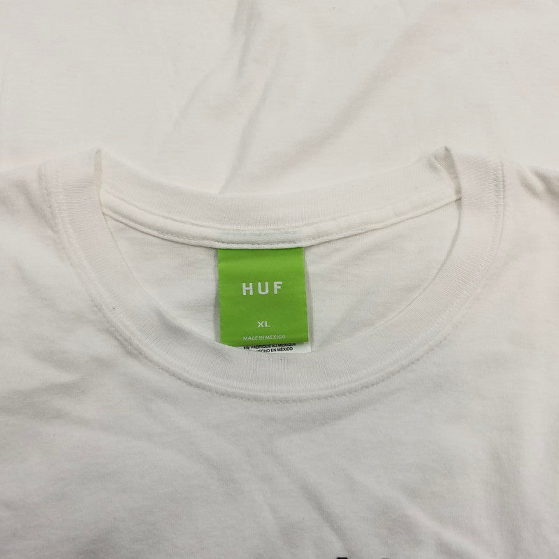 【中古品】【メンズ】 HUF ハフ CHAMPIONS S/S TEE TS01813 20周年記念 チャンピオンズ 半袖Tシャツ トップス 142-260513-hn-02-fur サイズ：XL カラー：ホワイト 万代Net店