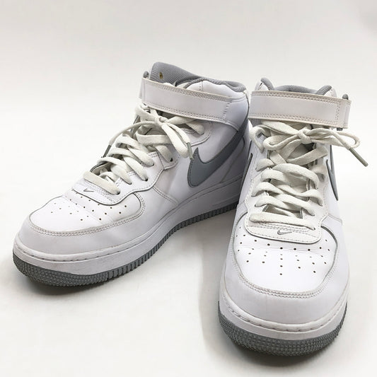 【中古品】【メンズ】 NIKE ナイキ AIR FORCE 1 MID "BORROWS BIG" DV0806-100 エアフォース1 ミッド ボローズ ビッグ スニーカー シューズ 靴 160-261025-hn-02-fur サイズ：27.5cm US9.5 カラー：ホワイト/グレー 万代Net店