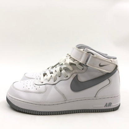 【中古品】【メンズ】 NIKE ナイキ AIR FORCE 1 MID "BORROWS BIG" DV0806-100 エアフォース1 ミッド ボローズ ビッグ スニーカー シューズ 靴 160-261025-hn-02-fur サイズ：27.5cm US9.5 カラー：ホワイト/グレー 万代Net店
