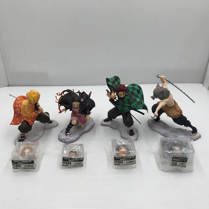 【中古品】 コトブキヤ ARTFX J 鬼滅の刃 フィギュア 竈門炭治郎 竈門禰豆子 嘴平伊之助 我妻善逸 4体セット 本体のみ 特典の表情替えパーツ付属 051-260721-ti-01-tagh 万代Net店