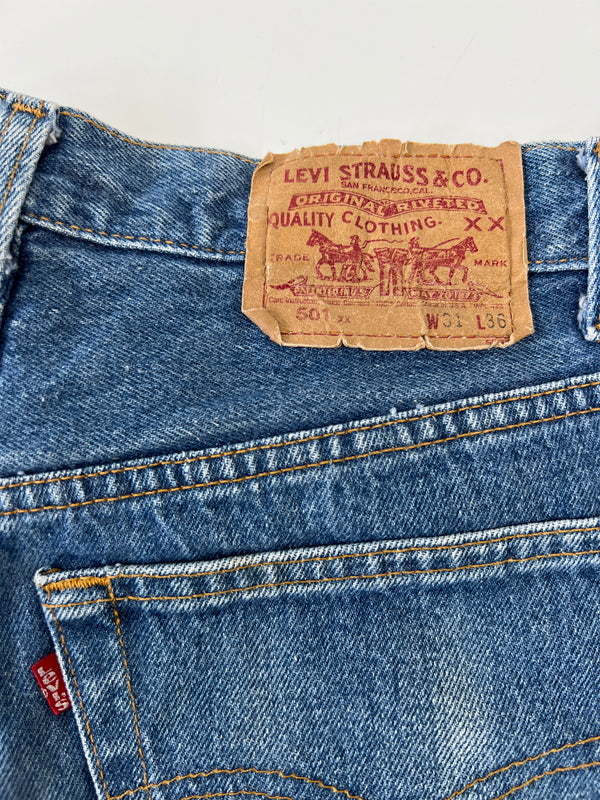 【中古品】【メンズ】 リーバイス 90's 501 DENIM PANTS 90年代 501 デニムパンツ ボトムス ジーンズ サンアンジェロ工場 USA製 ボタン裏 刻印552 156-260916-YS-05-hon サイズ：w31 カラー：インディゴ 万代Net店