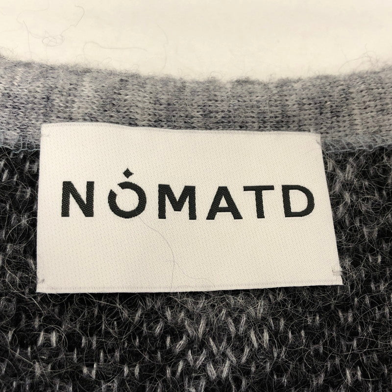 【中古品】【メンズ】 NOMA t.d. ノーマティーディー JACQUARD DIAMOND CARDIGAN ジャカード ダイヤモンド カーディガン ニット 長袖 トップス 151-250118-hn-05-fur サイズ：2 カラー：グレー/ブラック 万代Net店