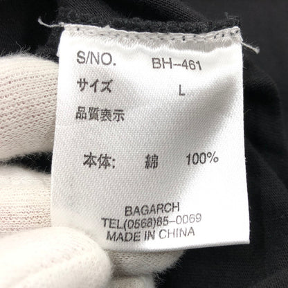 【中古品】【メンズ】 BAGARCH バガーチ 半袖Tシャツ トップス 142-260218-hn-05-fur サイズ：L カラー：ブラック 万代Net店