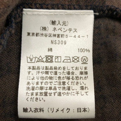 【中古品】【メンズ】 Rebuild by Needles リビルドバイニードルス FLANNEL SHIRT NS309 フランネルシャツ カジュアルシャツ 長袖 トップス 140-250119-hn-02-fur サイズ：不明 カラー：ブラウン系 万代Net店