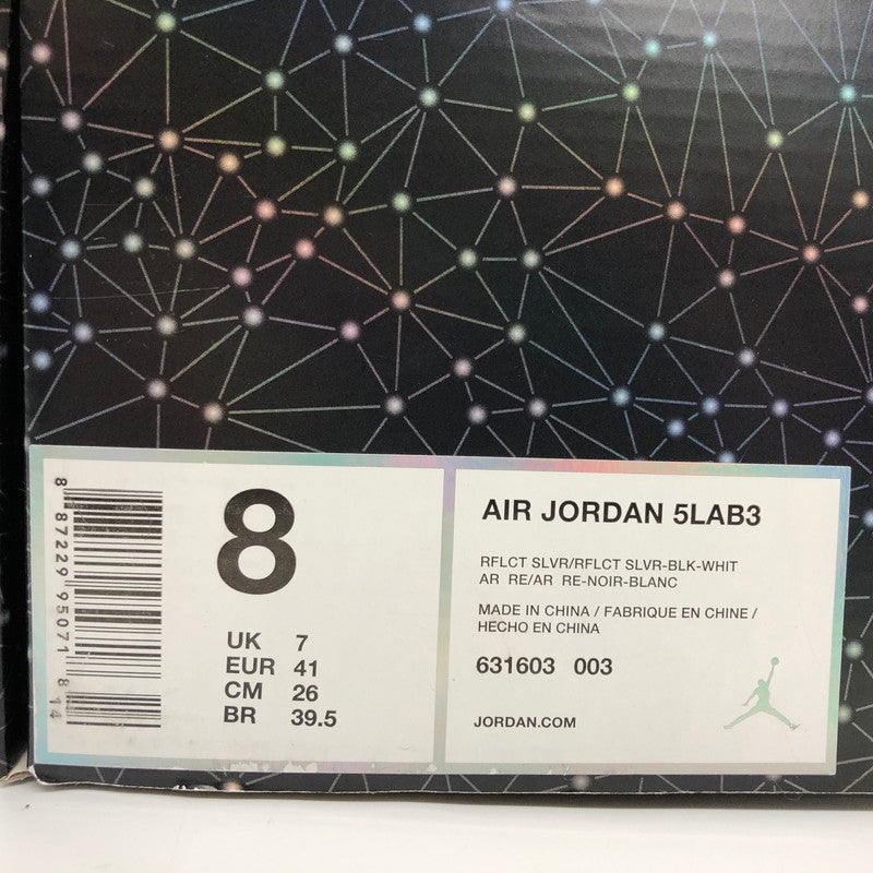 【現状渡し品】【メンズ】 NIKE ナイキ AIR JORDAN 5LAB3 631603-003 エアジョーダン 5ラボ3 スニーカー シューズ 靴 160-250607-hn-01-fur サイズ：26.0cm US 8 カラー：シルバー/ブラック 万代Net店