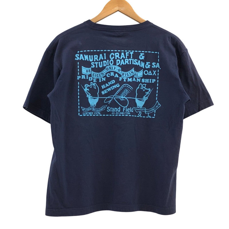 【現状渡し品】【メンズ】 STUDIO D’ARTISAN ステュディオダルチザン × SAMURAI CRAFT サムライクラフト 半袖Tシャツ トップス 145-260218-hn-08-fur サイズ：M カラー：パープル系 万代Net店