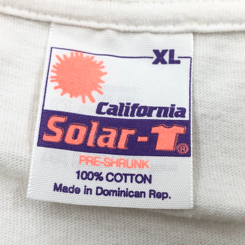 【現状渡し品】【メンズ】 California Solar-T カリフォルニア ソーラー ティー 90S "I DON'T DO MORNINGS" S/S TEE 両シングル 半袖Tシャツ トップス 146-260514-hn-04-fur サイズ：XL カラー：ホワイト 万代Net店
