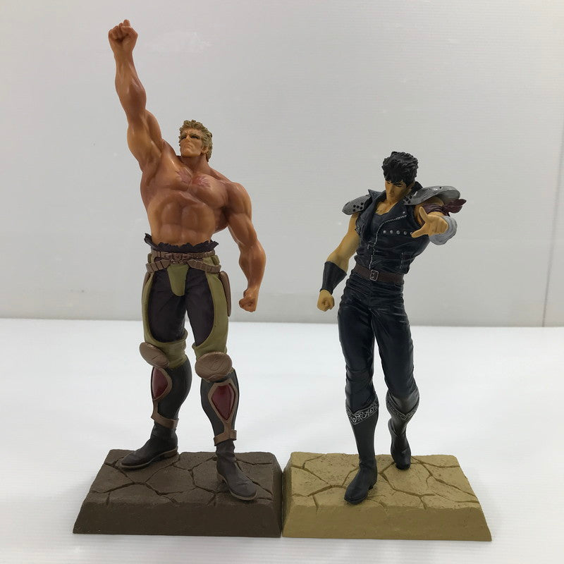 【現状渡し品】 北斗の拳 プレミアムフィギュア ケンシロウ＆ラオウ 2体セット 箱なし プライズ ラオウの足部分の破損あり 051-260526-ti-09-tag 万代Net店