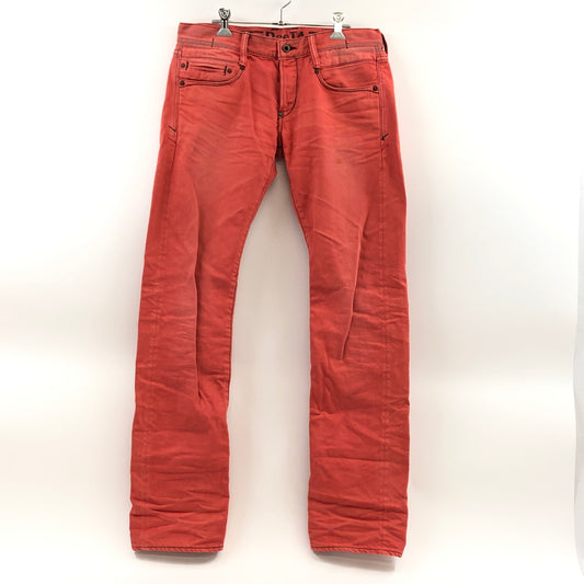 【現状渡し品】【メンズ】 DEETA ディーティーエー DOUGLAS PANTS DTA-001 ダグラス デニムパンツ ボトムス 151-260801-hn-02-fur サイズ：30 カラー：レッド系 万代Net店