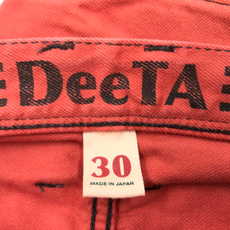 【現状渡し品】【メンズ】 DEETA ディーティーエー DOUGLAS PANTS DTA-001 ダグラス デニムパンツ ボトムス 151-260801-hn-02-fur サイズ：30 カラー：レッド系 万代Net店
