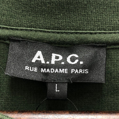 【中古美品】【メンズ】 A.P.C. アーペーセー A.P.C アーペーセー ダブルポケット Tシャツ 141-241111-wy-10-tom サイズ：L カラー：グリーン 万代Net店