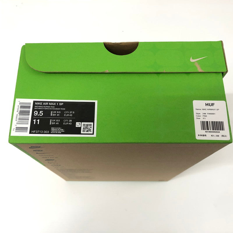 【中古美品】【メンズ】 NIKE×HUF HF3713-003 AIRMAX 1 SP スニーカー 靴 160-240812-rk-14-tei サイズ：27.5cm カラー：グレー 万代Net店