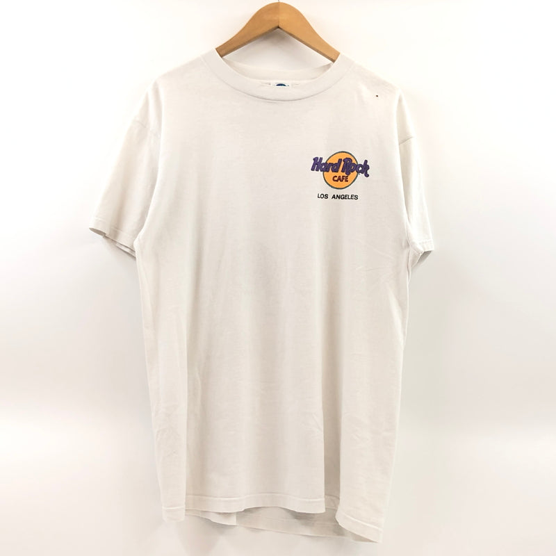 【現状渡し品】【メンズ】 HARD ROCK CAFE ハードロックカフェ "LOS ANGELES" S/S PRINT TEE 半袖Tシャツ トップス 146-260801-hn-04-fur サイズ：L カラー：ホワイト系 万代Net店