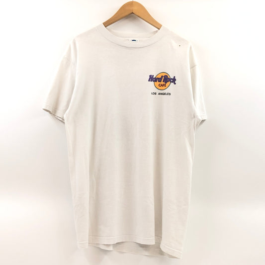 【現状渡し品】【メンズ】 HARD ROCK CAFE ハードロックカフェ "LOS ANGELES" S/S PRINT TEE 半袖Tシャツ トップス 146-260801-hn-04-fur サイズ：L カラー：ホワイト系 万代Net店