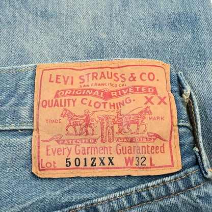 【現状渡し品】【メンズ】 Levi's リーバイス THE RUMBLE LIMITED EDITION A0367-0001 501ZXX ザランブルリミテッドエディション デニムパンツ ボトムス 158-251206-hn-05-fur サイズ：W32 カラー：ブルー系 万代Net店