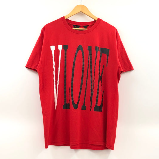 【中古品】【メンズ】 VLONE ヴィーロン FRONT LOGO PRINT S/S TEE フロントロゴ プリント 半袖Tシャツ トップス 142-260801-hn-05-fur サイズ：XL カラー：レッド 万代Net店