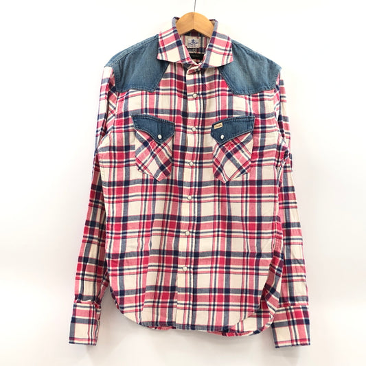 【中古品】【メンズ】 1PIU1UGUALE3 ウノピュウノウグァーレトレ × WRANGLER ラングラー WESTERN L/S SHIRT WS9061 ウエスタン 長袖シャツ カジュアルシャツトップス 140-260801-hn-06-fur サイズ：XL カラー：マルチカラー 万代Net店