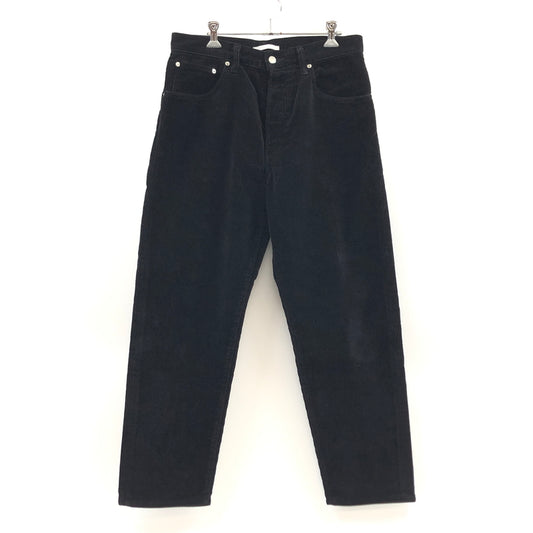 【中古品】【メンズ】 HATSKI ハツキ LOOSE TAPERED CORDUROY HTK-22001-C ルーズ テーパード コーデュロイ パンツ ボトムス 151-260801-hn-07-fur サイズ：3 カラー：ブラック 万代Net店