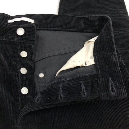 【中古品】【メンズ】 HATSKI ハツキ LOOSE TAPERED CORDUROY HTK-22001-C ルーズ テーパード コーデュロイ パンツ ボトムス 151-260801-hn-07-fur サイズ：3 カラー：ブラック 万代Net店