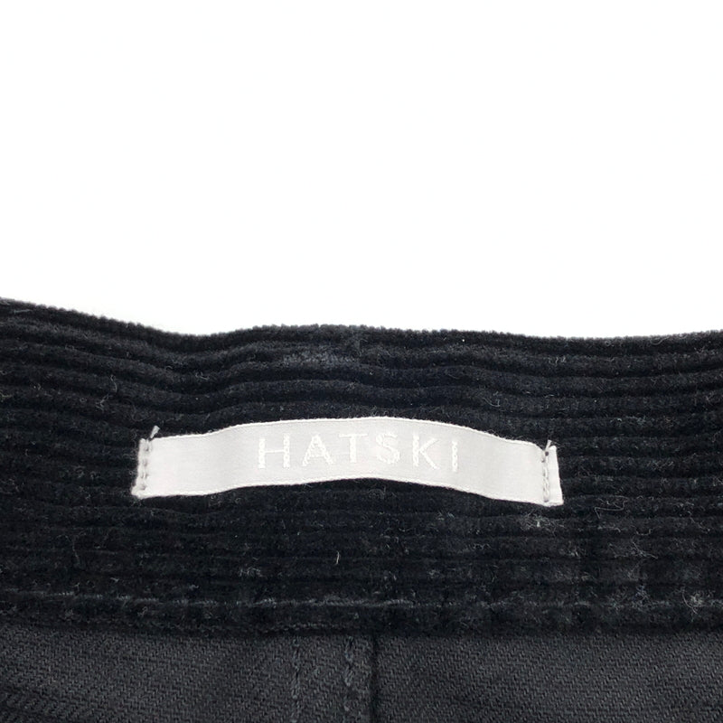 【中古品】【メンズ】 HATSKI ハツキ LOOSE TAPERED CORDUROY HTK-22001-C ルーズ テーパード コーデュロイ パンツ ボトムス 151-260801-hn-07-fur サイズ：3 カラー：ブラック 万代Net店
