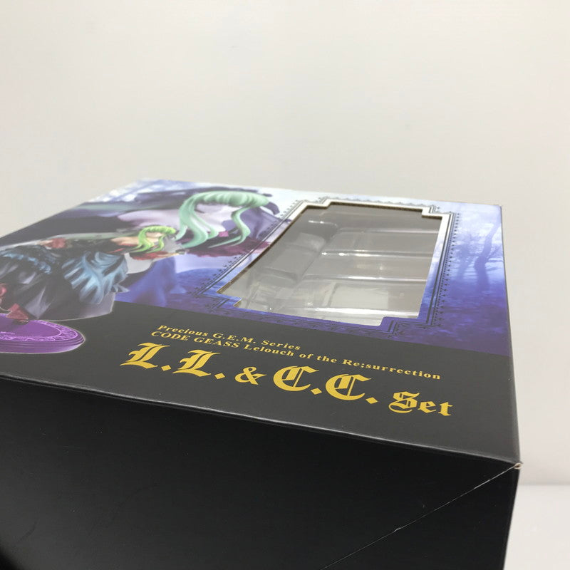 【中古美品】 メガハウス Precious G.E.M.シリーズ コードギアス 復活のルルーシュ L.L.＆C.C.セット 彩色済み完成品 フィギュア 外箱開封済み ブリスター未開封 057-260726-ti-04-tag 万代Net店