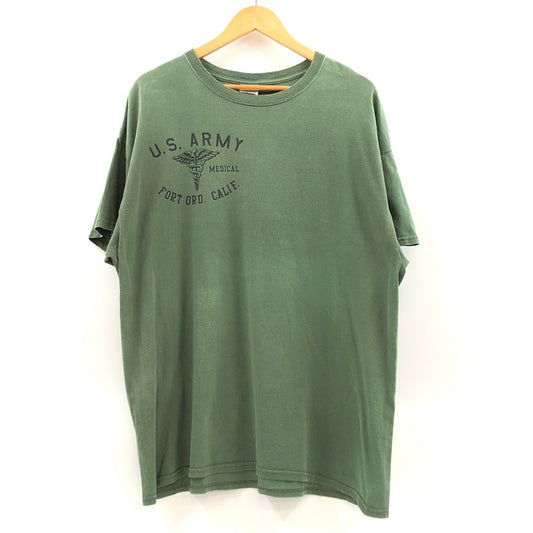 【中古品】【メンズ】 GILDAN ギルダン U.S.ARMY PRINT S/S TEE 半袖Tシャツ トップス 146-260801-hn-10-fur サイズ：XL カラー：グリーン 万代Net店