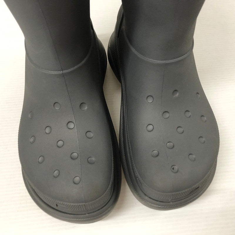 【中古品】【メンズ】 BALENCIAGA バレンシアガ CROCS クロックス 677384W1S8E1500 ラバーレインブーツ  164-240323-tk-1-tei サイズ：42 カラー：グレー 万代Net店