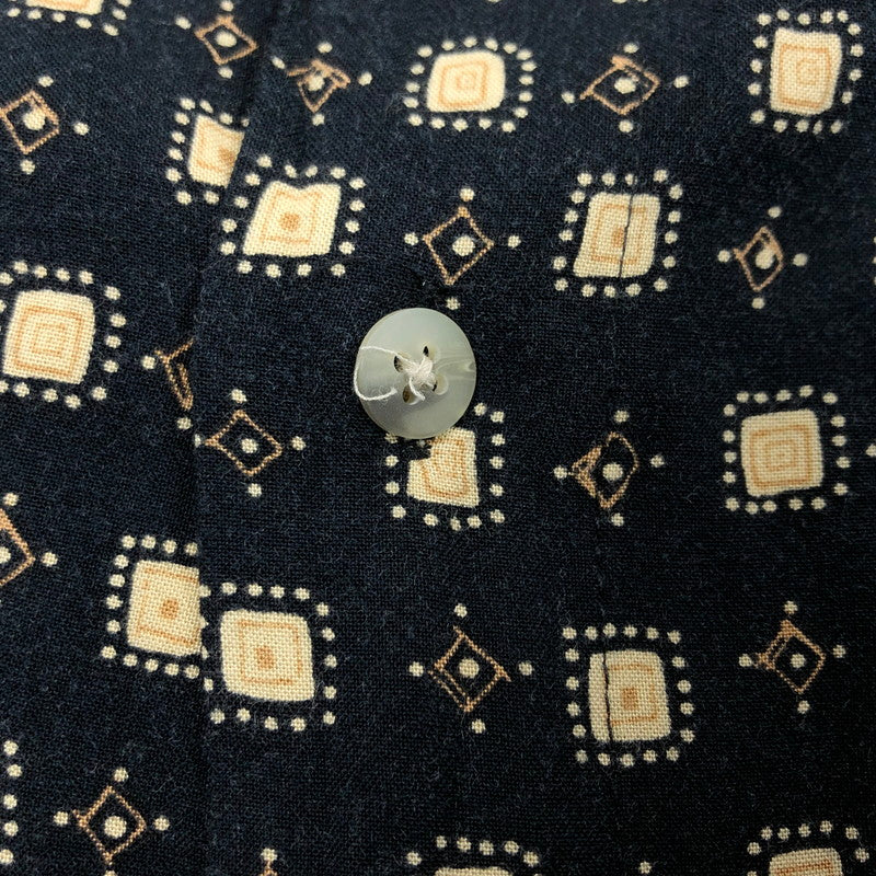 【中古品】【メンズ】 PIERRE CARDIN ピエールカルダン RAYON S/S SHIRT 総柄 レーヨン 半袖シャツ カジュアルシャツ トップス 146-260516-hn-03-fur サイズ：3X カラー：ブラック/ベージュ 万代Net店
